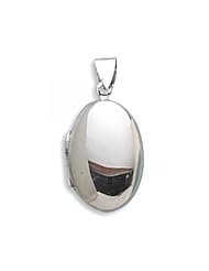 MMA Silver - Small Oval Polished Locket