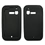Solid Black Soft Silicone Gel Skin Cover Case for LG Arena KM900 [Bulk Packaging]