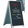 Visupro Kundenstopper PS Kreidetafel schwarz 500 x 880 mm
