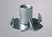 10 Gewindeeinsatz 10 mm, silber, Metall,