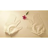 Garshana Gloves, raw silk massage gloves, ayurvedic massage