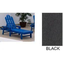 Long Island Chaise Lounge - Black (Black) (38H x 26.50W x 76D) by 
