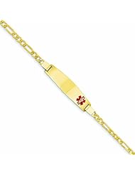 14K Gold Medical Jewelry Bracelet 7 Inches