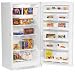 Amana Deepfreeze AQU2024BRW 20.1 cu. ft. Upright Freezer with 4 Epoxy-Coated Wire Shelves, 6 Door Shelves, Interior Light, Manual Defrost, Fast Freeze and Lock