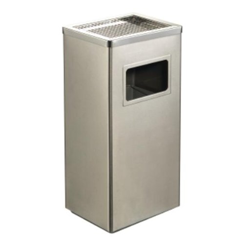 Wesco 153 834-47 Standascher mit Dach Edelstahl matt