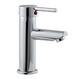 Bathroom Chrome Single Lever Mono Basin Sink Mixer Tap