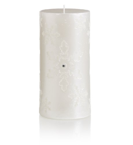 Frosted Large Pillar Candle