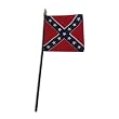 Confederate Battle flag 4 x 4 inch