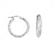 Karat Platinum 20mm Twisted Hoop Earrings