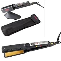 Farouk CHI Auto-Digital Advanced Wet to Dry Ceramic Ionic Flat Iron 1-1/4" with Free Stand and Thermal Pouch