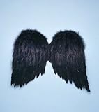 Feather Wings (black) 20in Economy Halloween Costume Accessory