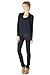 82 Days Women’s Casual Lightweight Long Sleeve Open Front Cardigan Made In USA Large Black