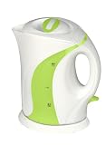 Team - WK 27 G - Bouilloire sans fil - Filtre Anti-particules - Triple Sécurité - 1,7 L - Blanc / Vert