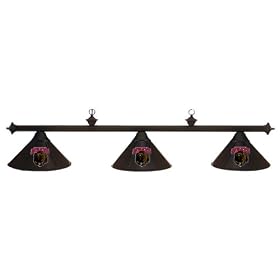 Montana Grizzlies 3pc BLACK METAL SHADE POOL TABLE LIGHT LAMP