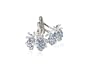 Light Blue Crystal Flying Ladybug Sterling Silver Cufflinks with Gift Box