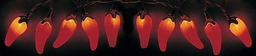 Red Hot Chili Pepper String Lights - Set of 10