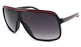 UrbanSpecs Sunglasses - Boutique - Tron / Frame: White/Red Lens: Grey Gradient