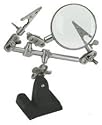 Cast Iron Base Helping Hand Magnifying Glass Workstation