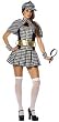 Detective Sexy Adult Halloween Costume Size 4-6 Small (DF23)