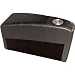 Black Leather Home Theater Chair Wedge With Cup Holder-CA0858