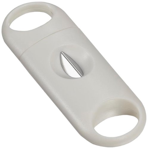Visol VCUT904 "Chrys" Stainless Steel V-Cut Cigar Cutter, White