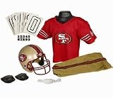 Franklin San Francisco 49ers DELUXE Youth Helmet and Football Uniform Set (Medium)
