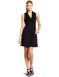 A-line Cotton Cowl Neck Sleeveless Tank  Dress