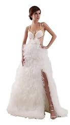 Halter Organza/Satin Beaded  Dress