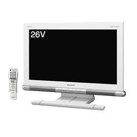 SHARP AQUOS 26V�^ �n��EBS�E110�xCS�f�W�^�� �t���n�C�r�W�����t���e���r LC-26P1-W