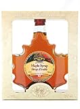 Maple Leaf Bottle Filled with Quebec Maple Syrup Beautiful Bottle and Box Filled with Quebec Maple Syrup
