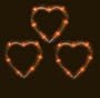 3 VALENTINE'S DAY red HeArT LIGHTS Indoor/Outdoor 21L