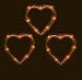 3 VALENTINE'S DAY red HeArT LIGHTS Indoor/Outdoor 21L
