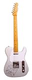 Sparrow Twangmaster Boss Electric Guitar with custom Painted Black / White Iron Cross - Silver