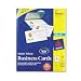 AVE8371 Business Card, Inkjet, 2x3-1/2, 250/PK, White