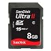 SanDisk SDSDRH-008G-A11 Ultra II 8GB/15MB SDHC Card (Black)