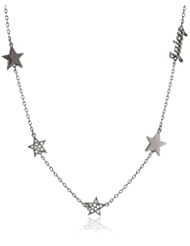Juicy Couture Hematite Pave Star Strand Necklace, 32"