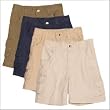 Boys Twill Cargo Zip Pocket Shorts