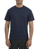 Upscale Men's 100% Polyester Raglan Sleeve T-Shirt With Wicking And Anti-Microbial Treatments - True Navy