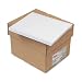 Adams Continuous Computer Paper, 2 Part, Carbonless, Removable 0.5 Inch Margins, 15 Pound Stock, 9.5 x 11 Inches, 1 Carton of 1650 Sheets, White (5516)