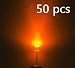 Bluecell 50 PCS Orange LED Electronics 5mm + Bluecell Cable Tie