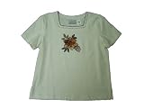 Alfred Dunner Animal Instinct Square Neck Flower T Shirt