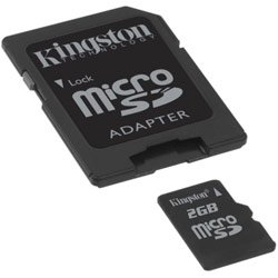 Kingston 2 GB microSD Flash Memory Card SDC 2GB