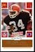 McDonald's NFL Play & Win 1986 Football Cards (All Star Gold Tab) Kevin Mack singles 15 Cards (tabs still attached and unscratched)