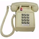 Cortelco ITT-2500-57M-AS Cortelco 250044-VBA-57M Basic Corded Desk Phone w/ Mw & Data