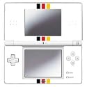 YOUNiiK Designfolie / Skin f&uuml;r Nintendo DS Lite - Fan Artikel WM 2010 Deutschland - Schwarz Rot Gold