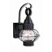Onion-TB - 1 Light Small Nautical Outdoor Lighting Wall Lamp Fixture - Textured Black - B2538