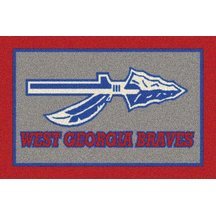 West Georgia State Braves 7' 8" x 10' 9" Team Spirit Area Rug