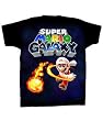 Mario Galaxy Tshirt - Mario Fireball Tee Shirt