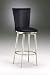 Kitchen & Housewares : Bristol Swivel Counter Stool - Black (Black) (39H x 17.5W x 18D)