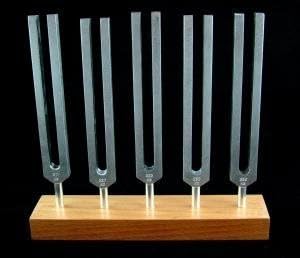 5 Piece Brain Tuners Set - Aluminum Body Tuning Forks